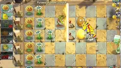 Plants vs. Zombies 2 Pyramid of Doom Level 09 ios iphone gameplay