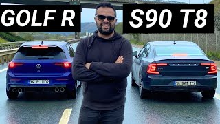 455 BG Volvo S90 T8 Test Sürüşü - Golf R ile DRAG