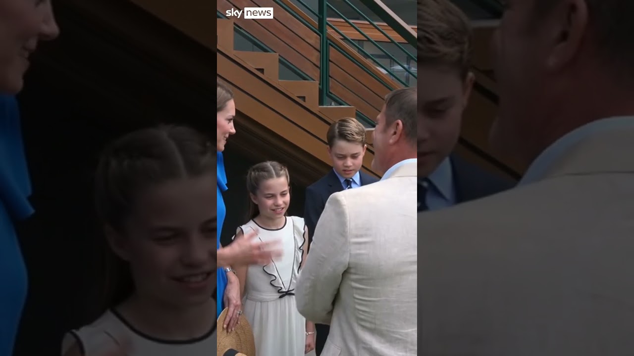 Royals arrive for Wimbledon final