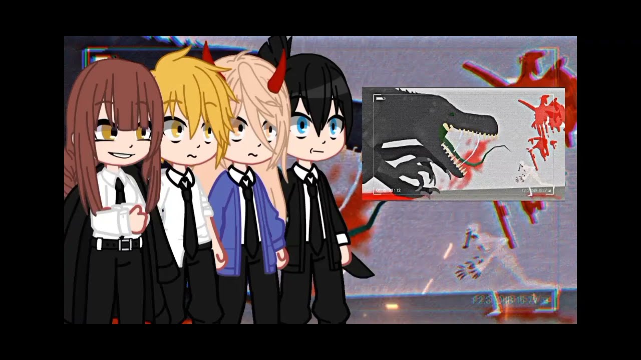 Chainsaw Man reagindo a scp 682 vs scp 096 