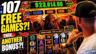109 FREE GAMES?! This Buffalo Bonus Would NOT END! 🤯 screenshot 4