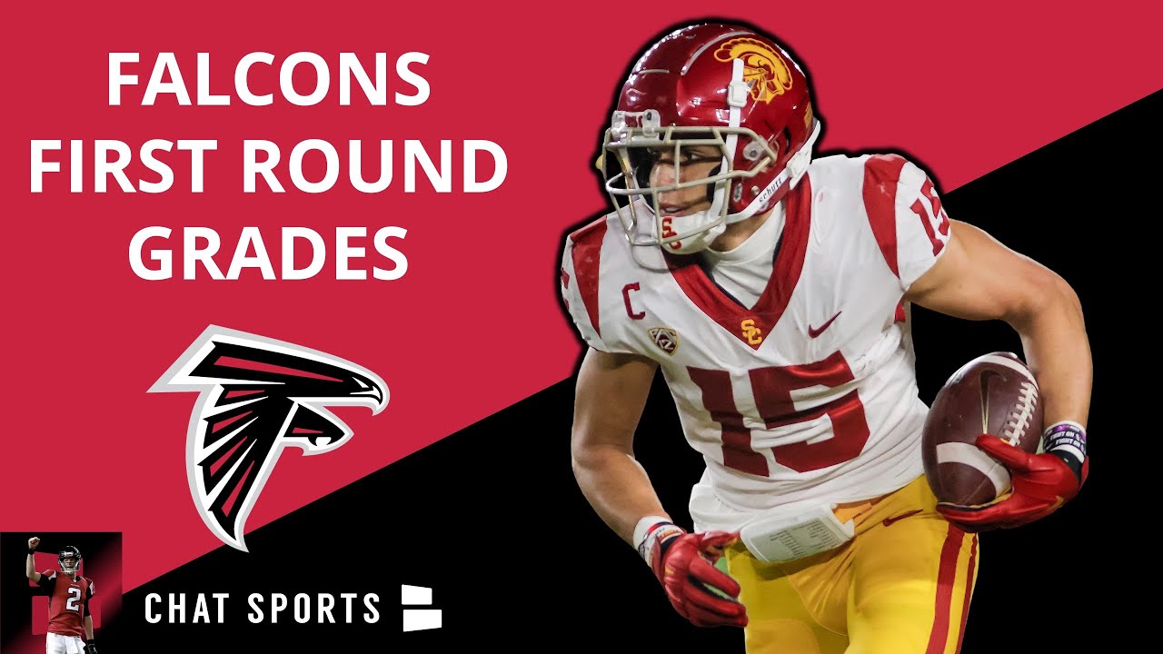 Falcons Draft Grades USC WR Drake London Drafted In Round 1 Of 2022