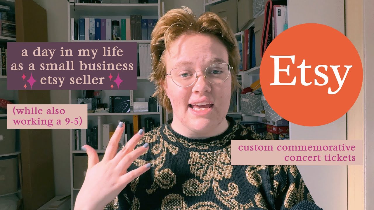 a day in my life as a sidehustle etsy seller plus tips and tricks