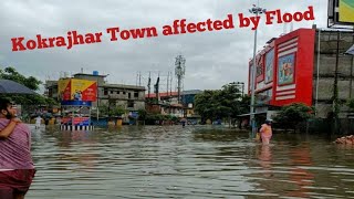 Assam Kokrajhar Town affected by Flood