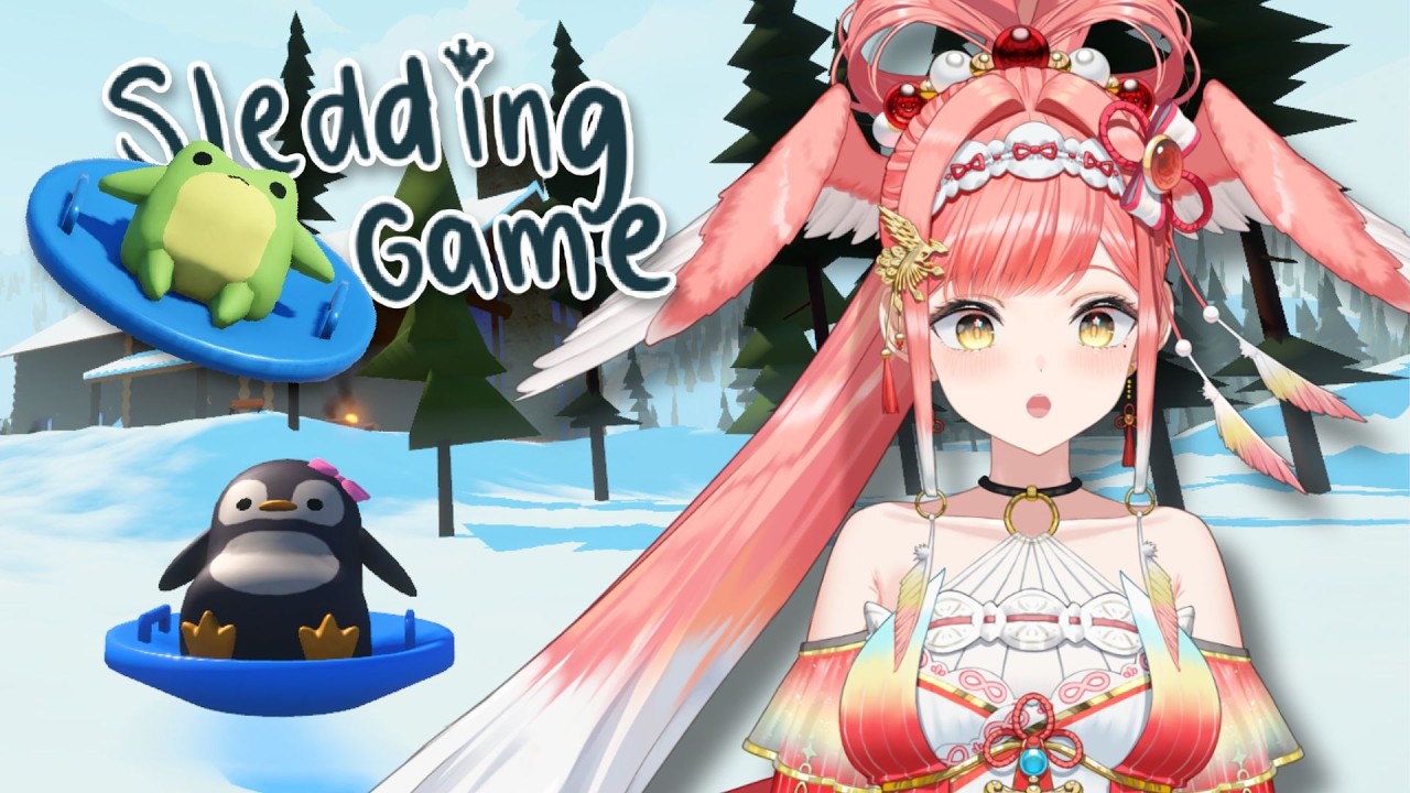 Sledding Game | First Time Sledding with Merry & Friends! なんか可愛いソリ遊びするゲーム【ASTRALINE】【日本語/EN/中文】