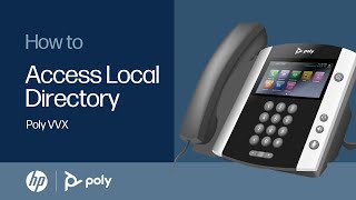 VVX: How to Access the Local Directory | HP Support screenshot 5