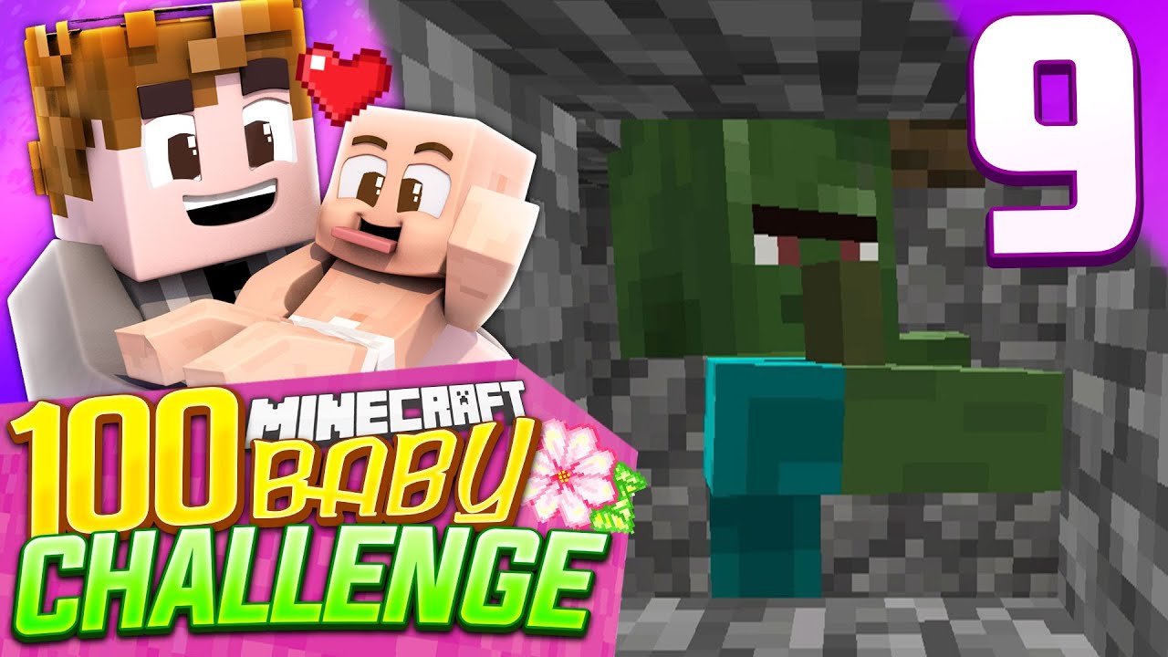 Minecraft: 100 Baby Challenge - Episode 9 - ZOMBIE 