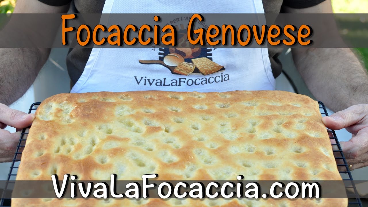 Ricetta Focaccia Genovese Morbida nel Forno a Legna Duettino - YouTube