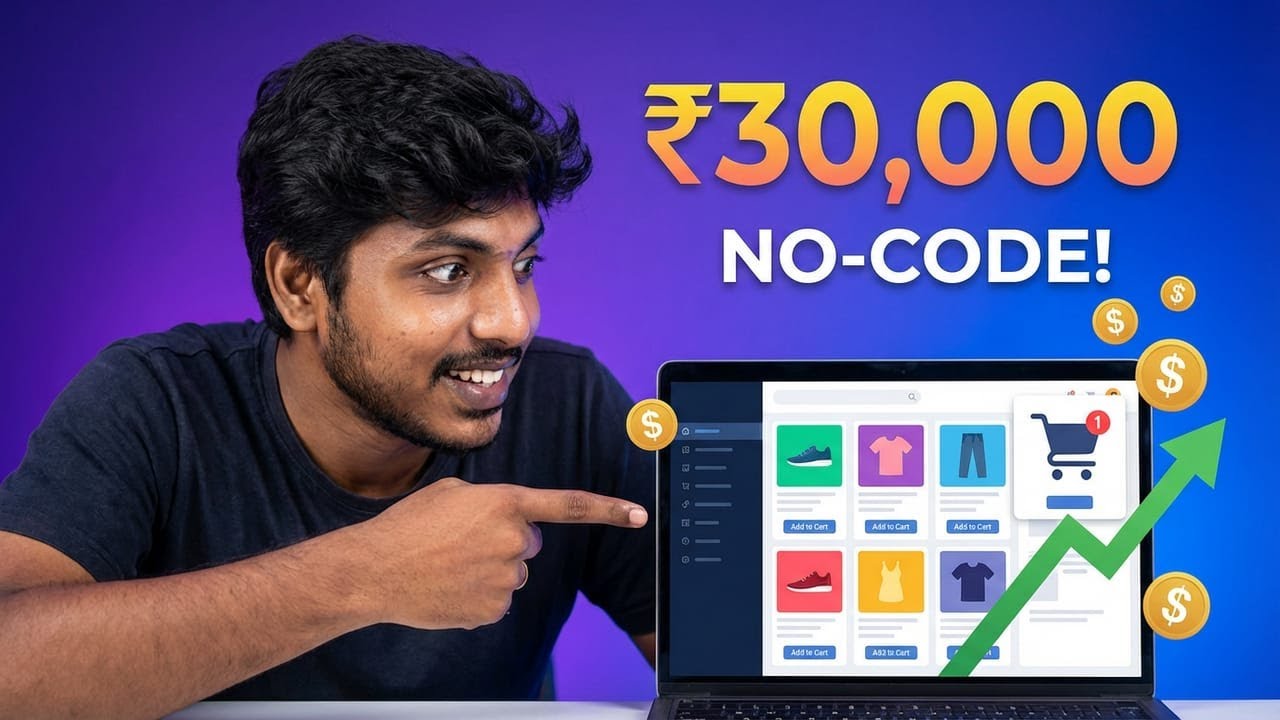 I Build a E-COM Store Using NO CODE Skill And I Can Charge For ₹30,000