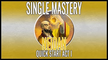 Titan Quest Neidan Single Mastery - Act 1 Quickstart