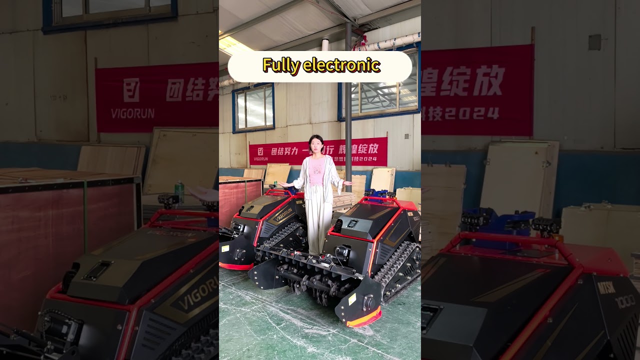 Vigorun Tech fully electronic Remote Control Flail Mower MTSK1000 