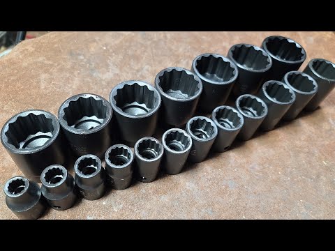 Video: Impact Socket Set: Modelle Vir 1/2 En 3/4 Slagmoersleutels. Sok Of Uitgebreide Voetstukke 1 Duim