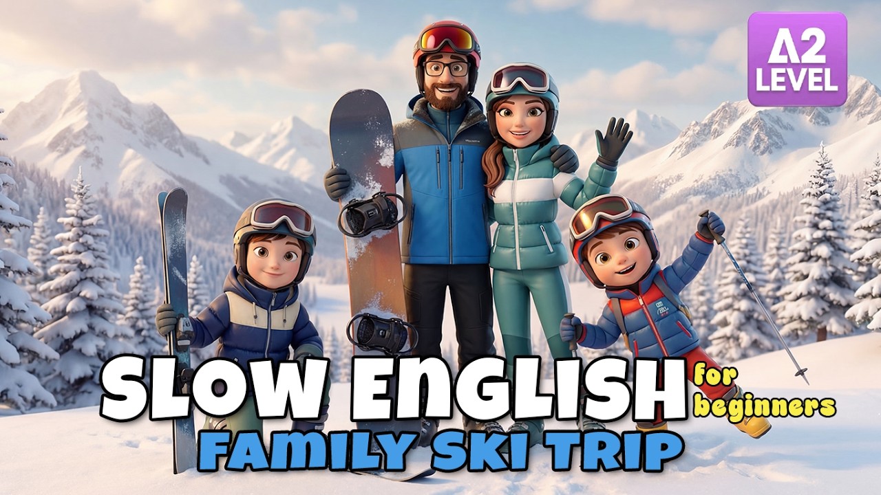 A Fun Snow Day with My Family | Easy English Listening Story For Beginners (A1 - A2 Level)