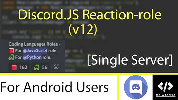 Reaction Role for Discord.JS v12 (for android users)