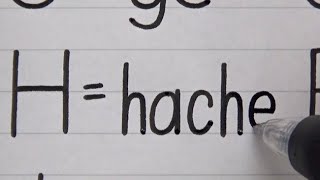 Spanish Alphabet Names | Super Clean Handwriting
