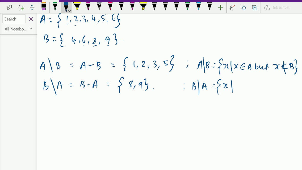 Discrete mathematics : - ( Operation on Sets ) - 6. - YouTube