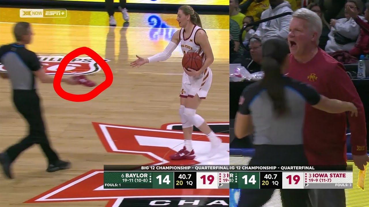 Joens Plays In ONE SHOE After It Slips Off, Coach FURIOUS Ref Didn't