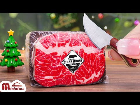 🎉 Best Ever Mini New Year’s Roast Beef With Special Sauce | ASMR Cooking Mini Food