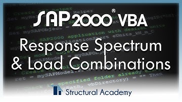 Analysis Setup: Response Spectrum & Load Combinations