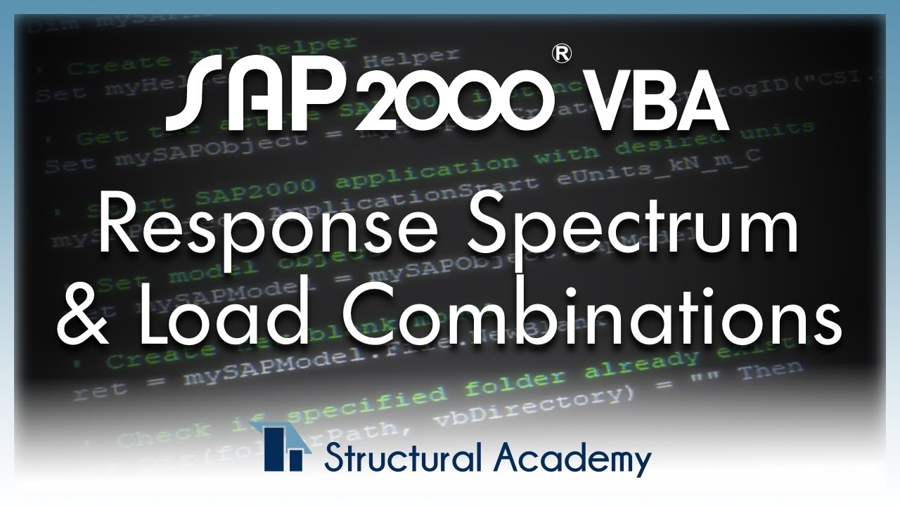 Analysis Setup: Response Spectrum & Load Combinations - YouTube