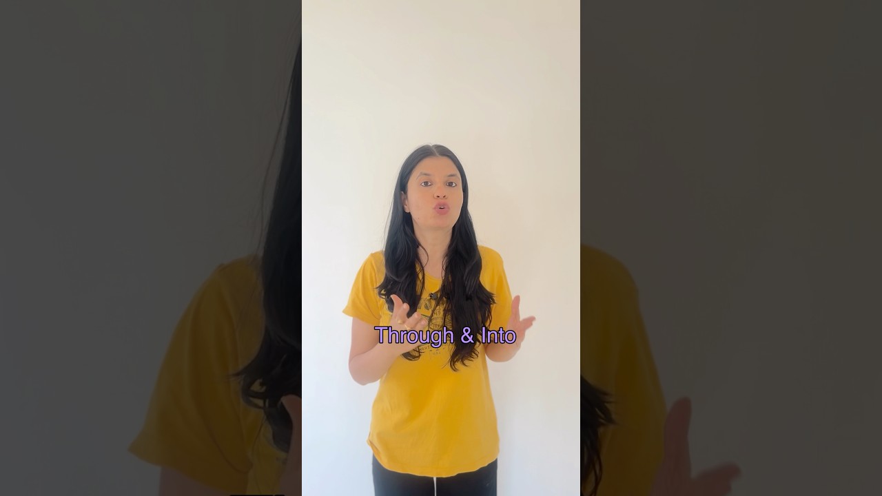 Difference between through and into | 