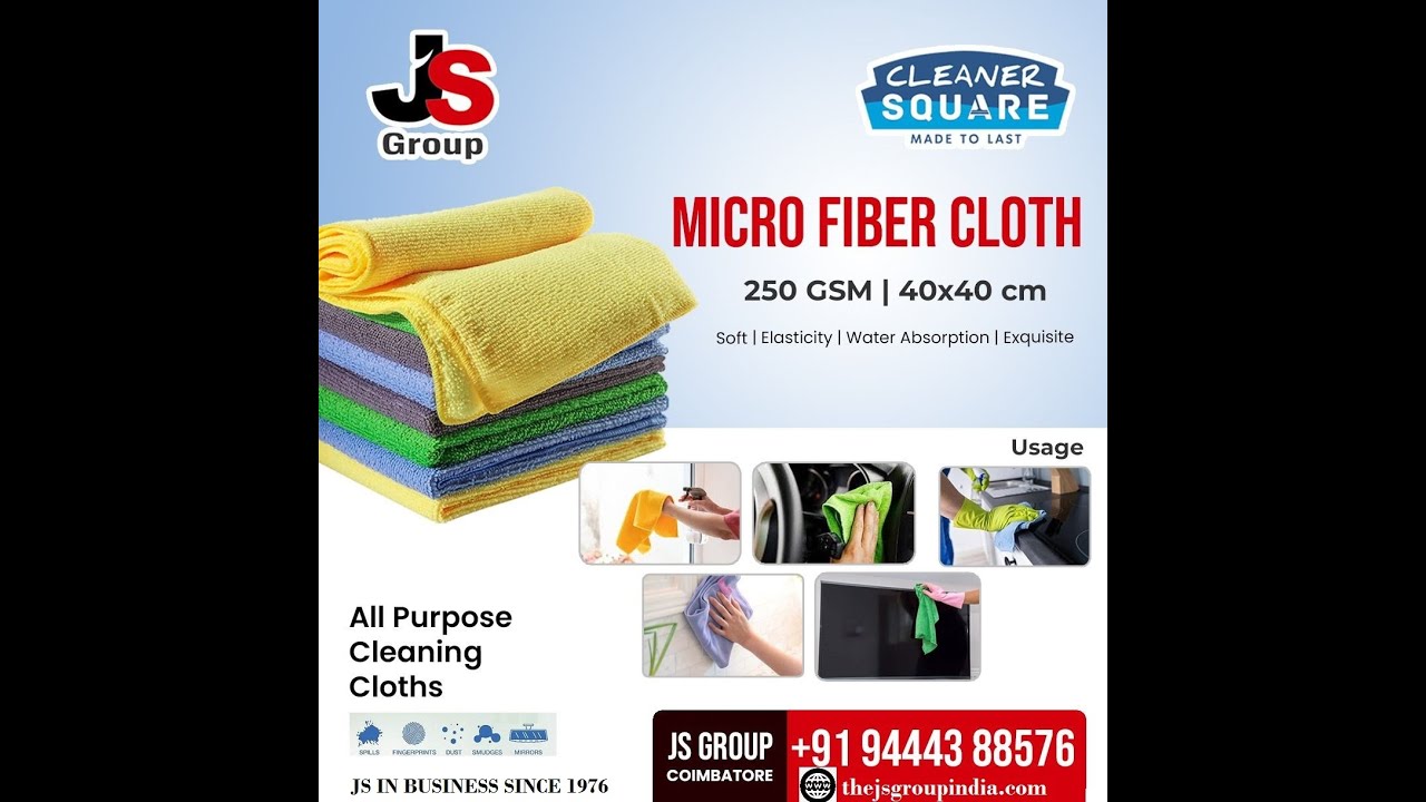 Microfiber Duster Cloth, Car Duster,Microfiber cleaning cloth, Cloth duster from JS Group Coimbatore