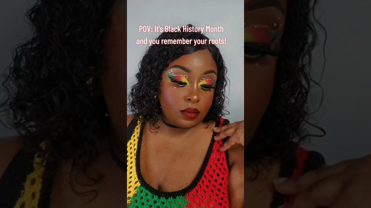 #blackhistorymonth #blackhistorymonthmakeup #blackhistorymakeup #makeupinspiration #icegoldandgreen