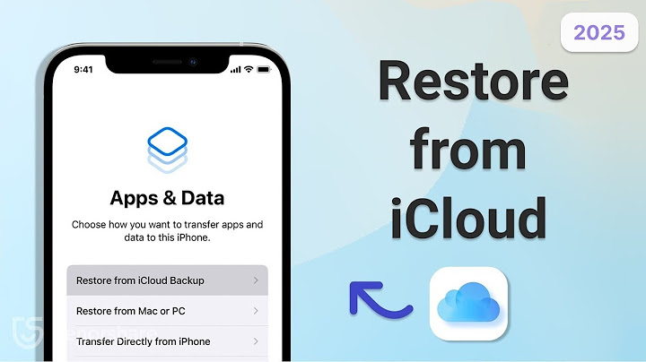How to restore my data from icloud