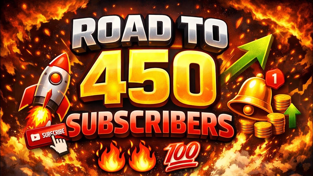 Road to 450 Subscribers 💔💔🔥🔥 - YouTube