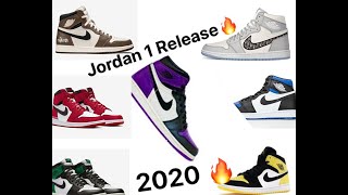 all jordan 1 2020 releases