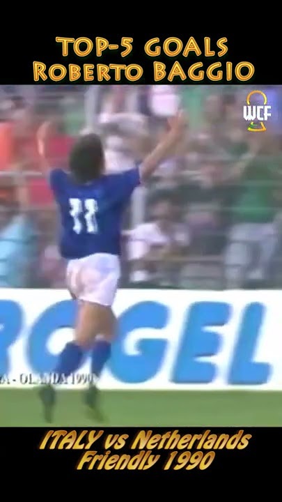 The BEST goals of Roberto BAGGIO 🇮🇹 with ITALY! | #Shorts
