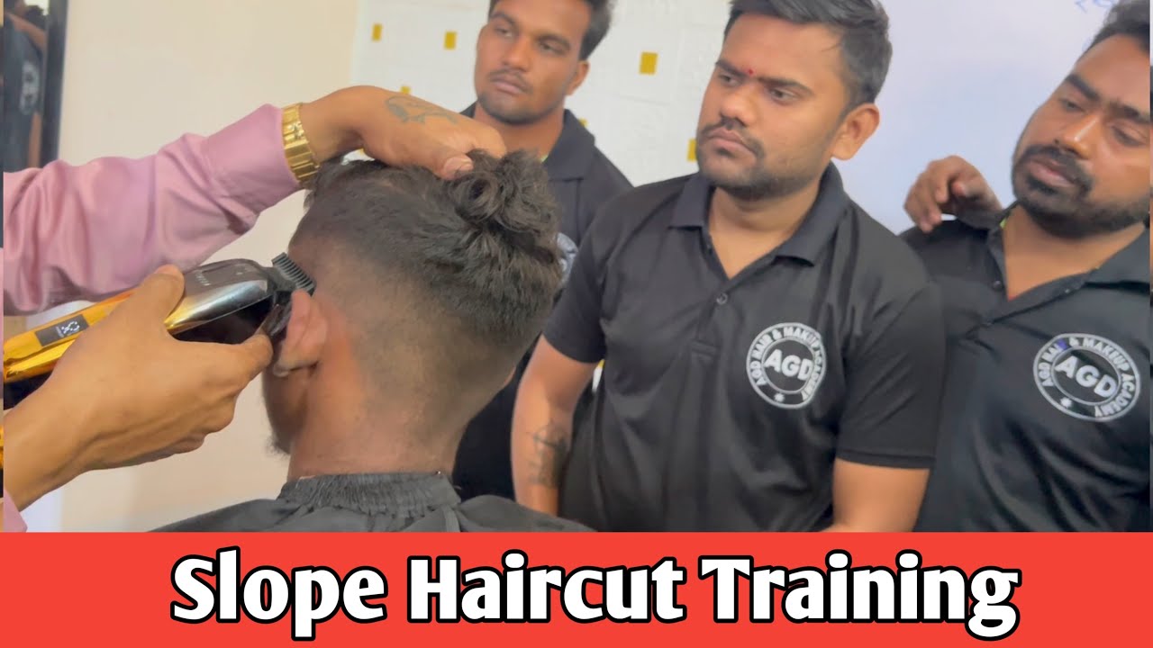 AGD Academy | Slope haircut ￼training | ￼￼ haircut | ￼ Salon Academy training ￼