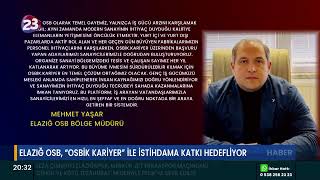 Elaziğ Osb, Osbi̇k Kari̇yer İle İsti̇hdama Katki Hedefli̇yor