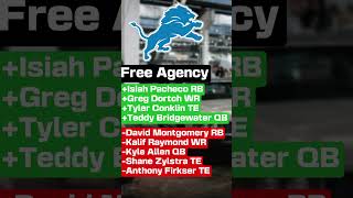 NFL Free Agency Detroit Lions 2026