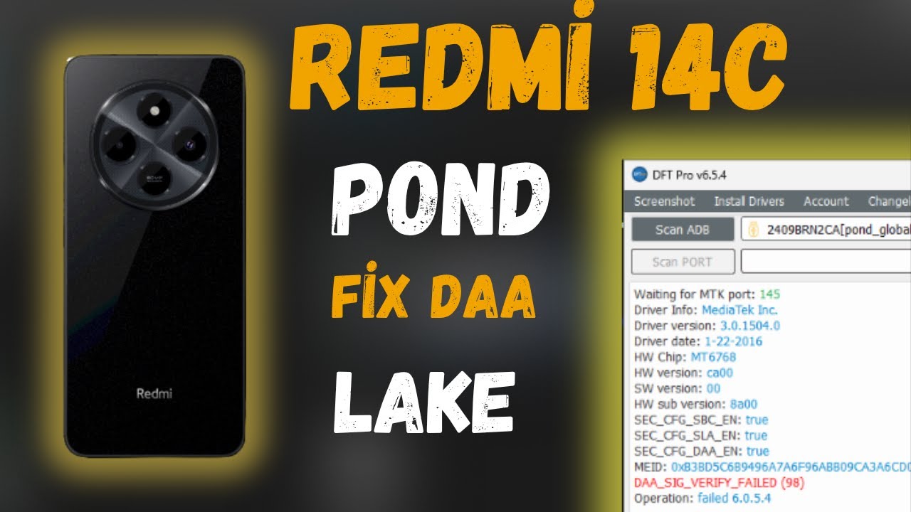14C Pond Lake IMEI Repair