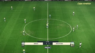 Brazil VS Argentina | Copa América & Gameplay (PC)