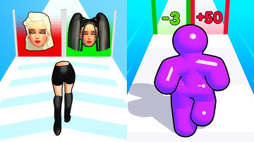 Build A Queen vs Tall Man Run All Levels Gameplay Dual Games (iOS, Android)