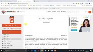 #2.HTML5 TUTORIAL (BASIC PROGRAM) SYNTAX,USING NOTEPAD EXPLAIN