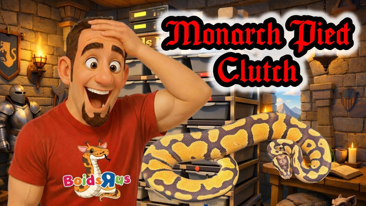 2025 Clutch #32 - “Monarch Pied Clutch” Egg Cutting - Breeding Ball Pythons #ballpython #reptiles