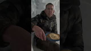 Chicken Mango Curry in a Snow Igloo? #shorts