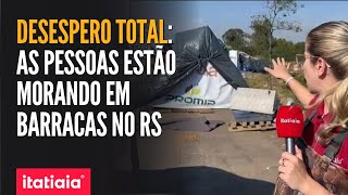 MORADORES DA ILHA DAS FLORES, EM PORTO ALEGRE, ESTÃO MORANDO À BEIRA DA ESTRADA