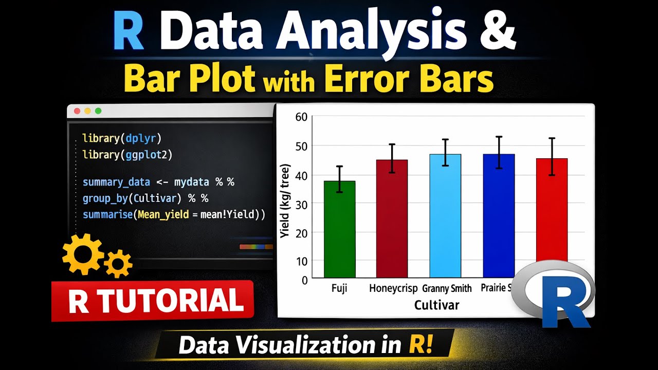 Create Professional Bar Plots in R using ggplot2 - YouTube