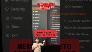 DESBLOQUEIE o MENU SECRETO da BIOS no Acer Nitro V15!