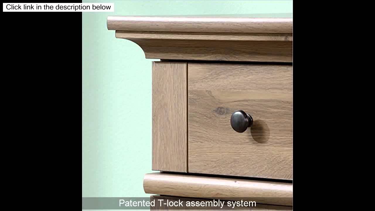 Sauder Harbor View Dresser In Salt Oak Youtube