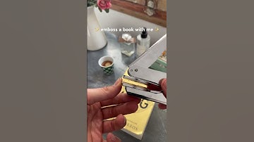 ✨Emboss a book with me✨ #bookgirl #booklover #bookworm #bookish