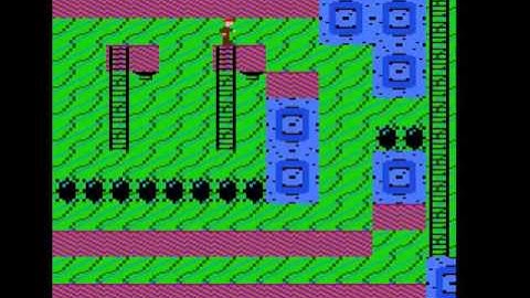 ATARI 7800 DEMO ladders 2 ATARI AGE ANIMATION SCROLLING