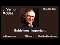 Guidelines: Important - J Vernon Mcgee - Thru the Bible
