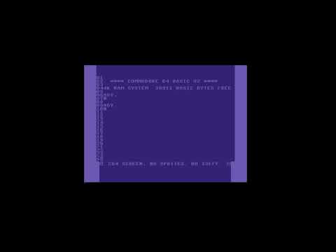 26 rows of text on the Commodore C64