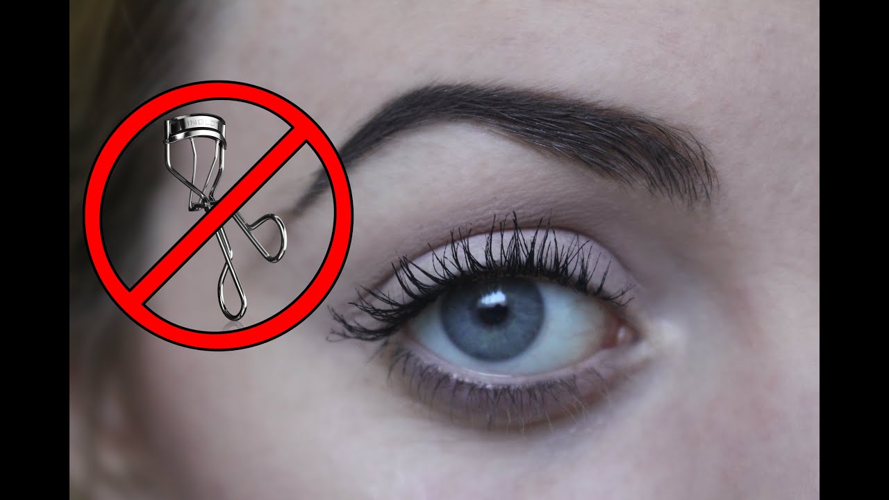 How to Curl Eyelashes WITHOUT an Eyelash Curler! - YouTube