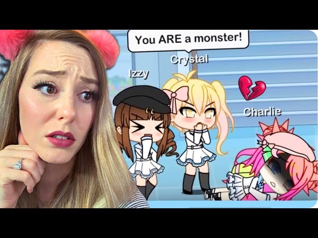 She Was Bullied For Being Different Gacha Life Studio Roleplay Reaction Youtube - roblox gacha life shirt